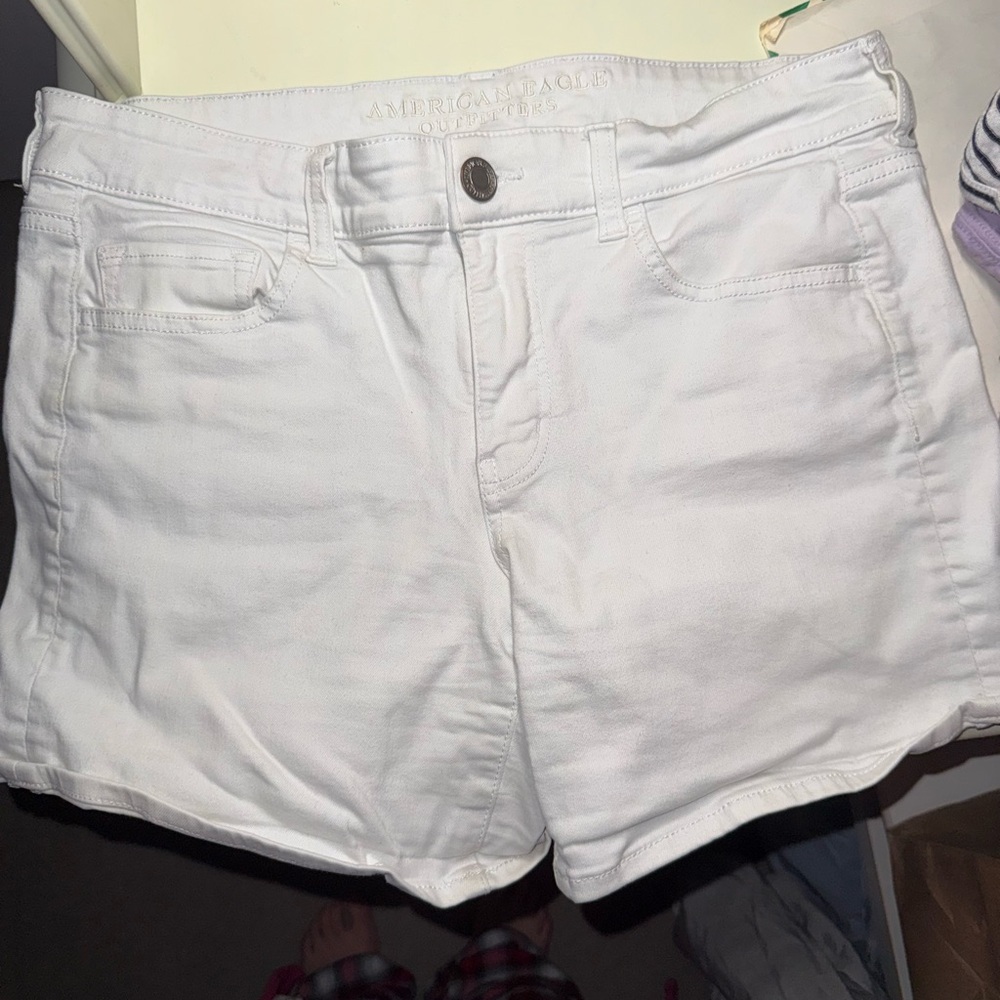 American Eagle Outfitters White Jean Shorts